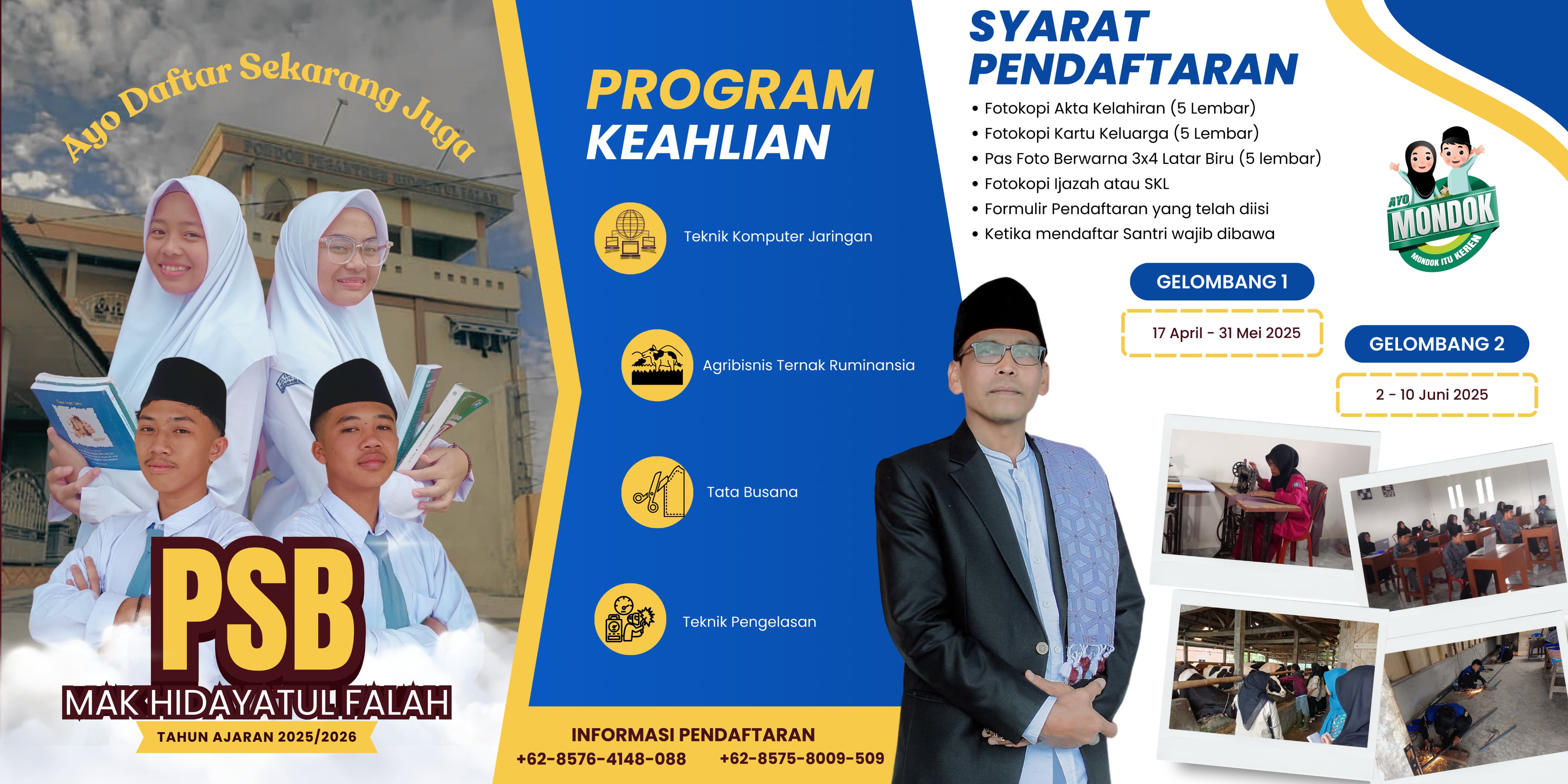 PENERIMAAN SANTRI BARU MAK HIDAYATUL FALAH